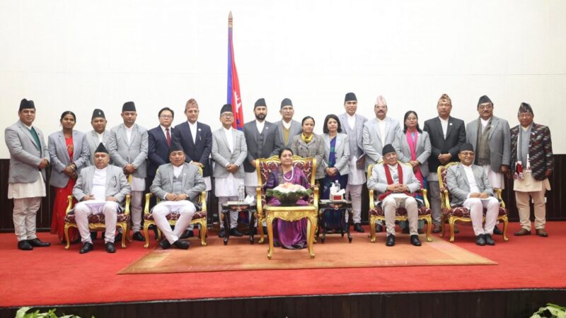 नयाँ मन्त्रिपरिषद् गठनः यस्तो छ मन्त्रीहरूको कार्यविभाजन